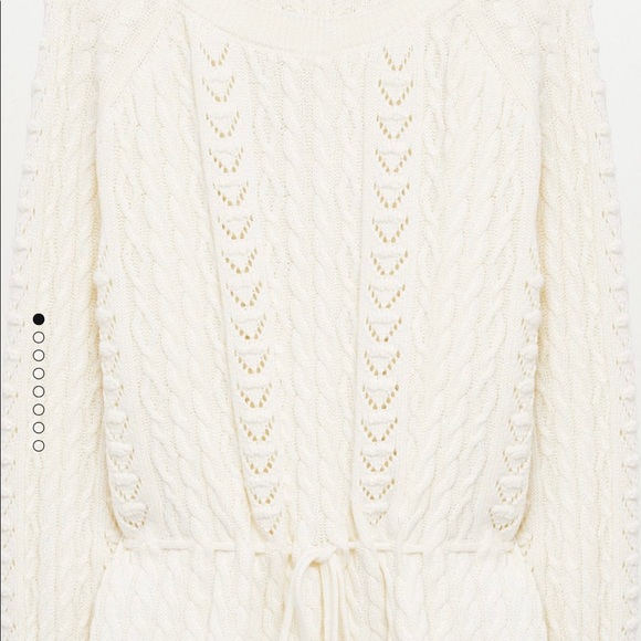 Open-work cable knit sweater - Picture 2 of 9